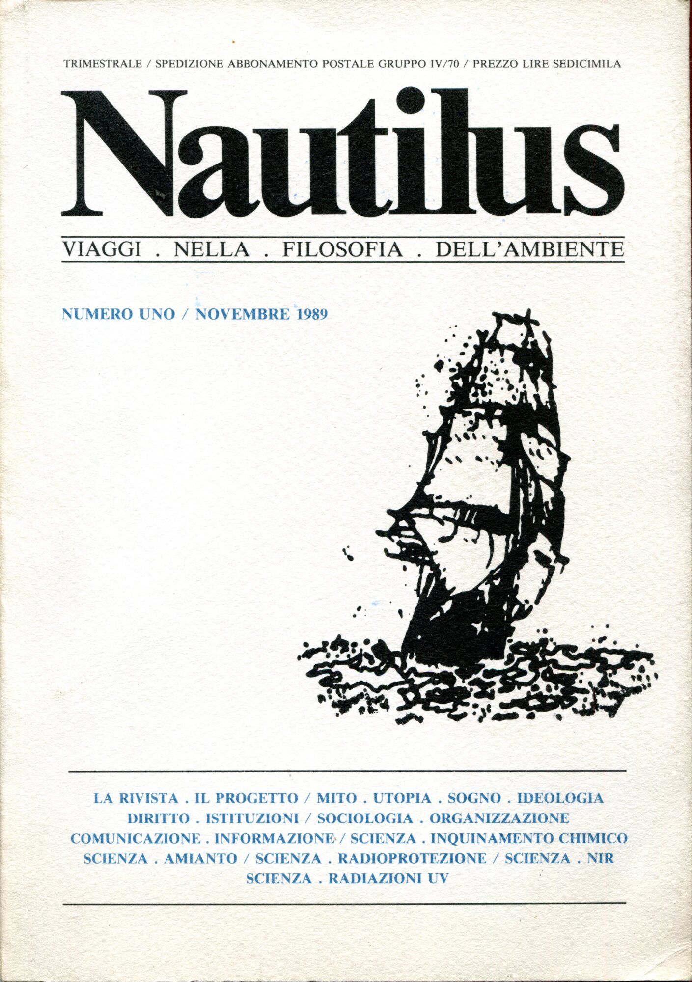 Nautilus, Viaggi nella filosofia dell'ambiente. Rivista trimestrale. Numero 1, novembre …