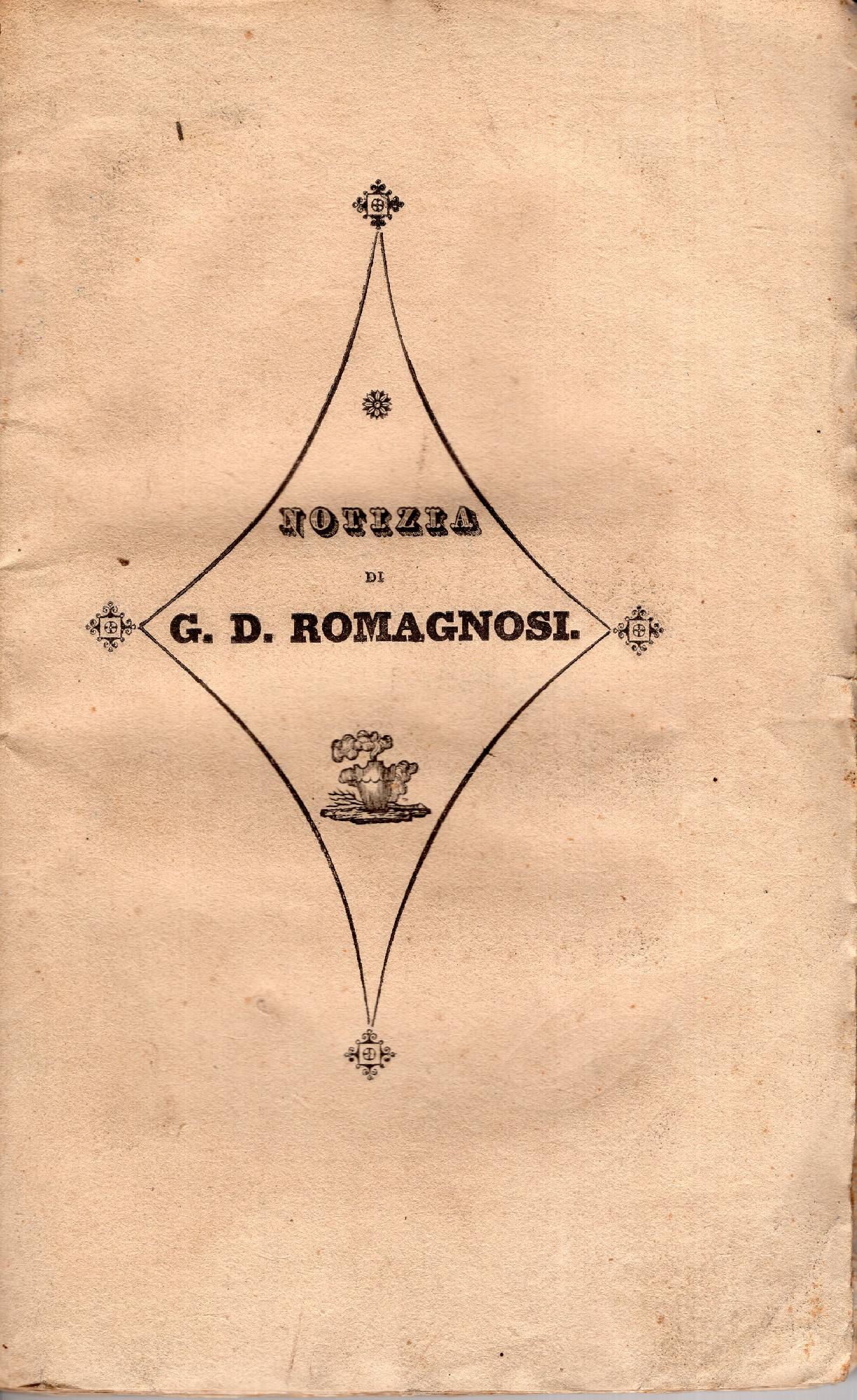 Notizia di G. D. Romagnosi