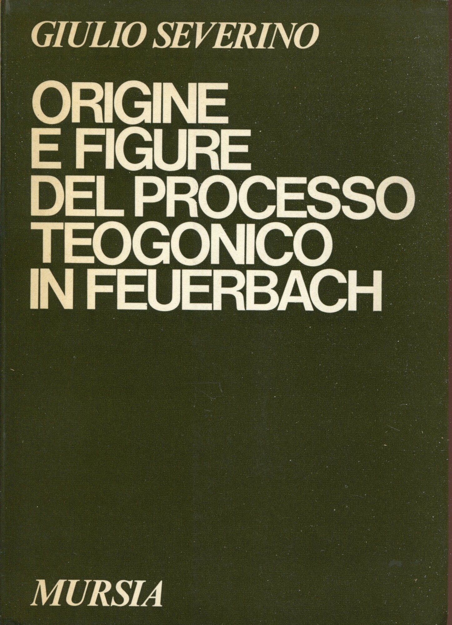 Origine e figure del processo teogonico in Feuerbach