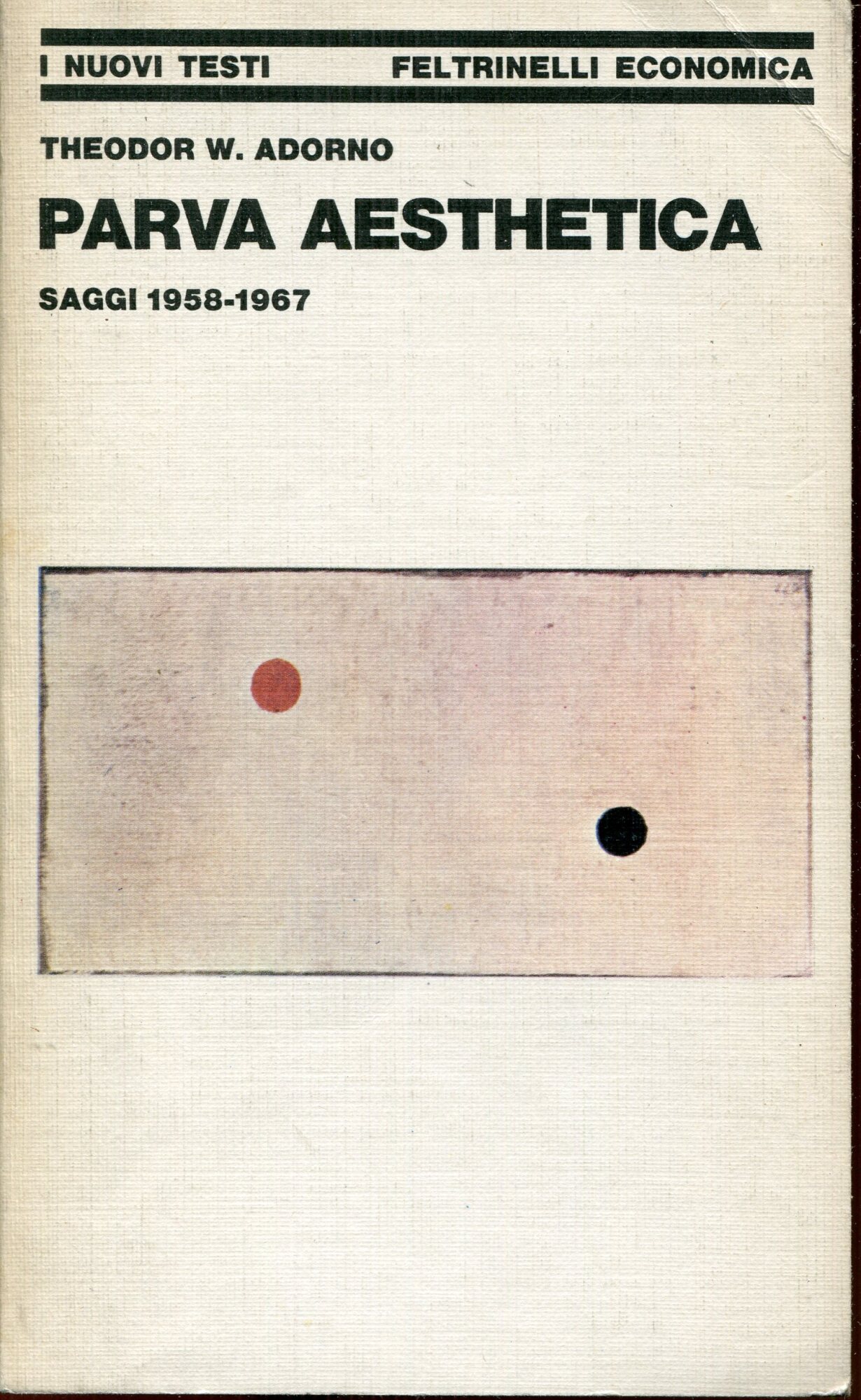 Parva aesthetica : saggi 1958-1967