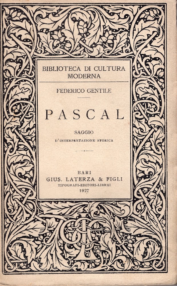 Pascal Saggio d'interpretazione storica