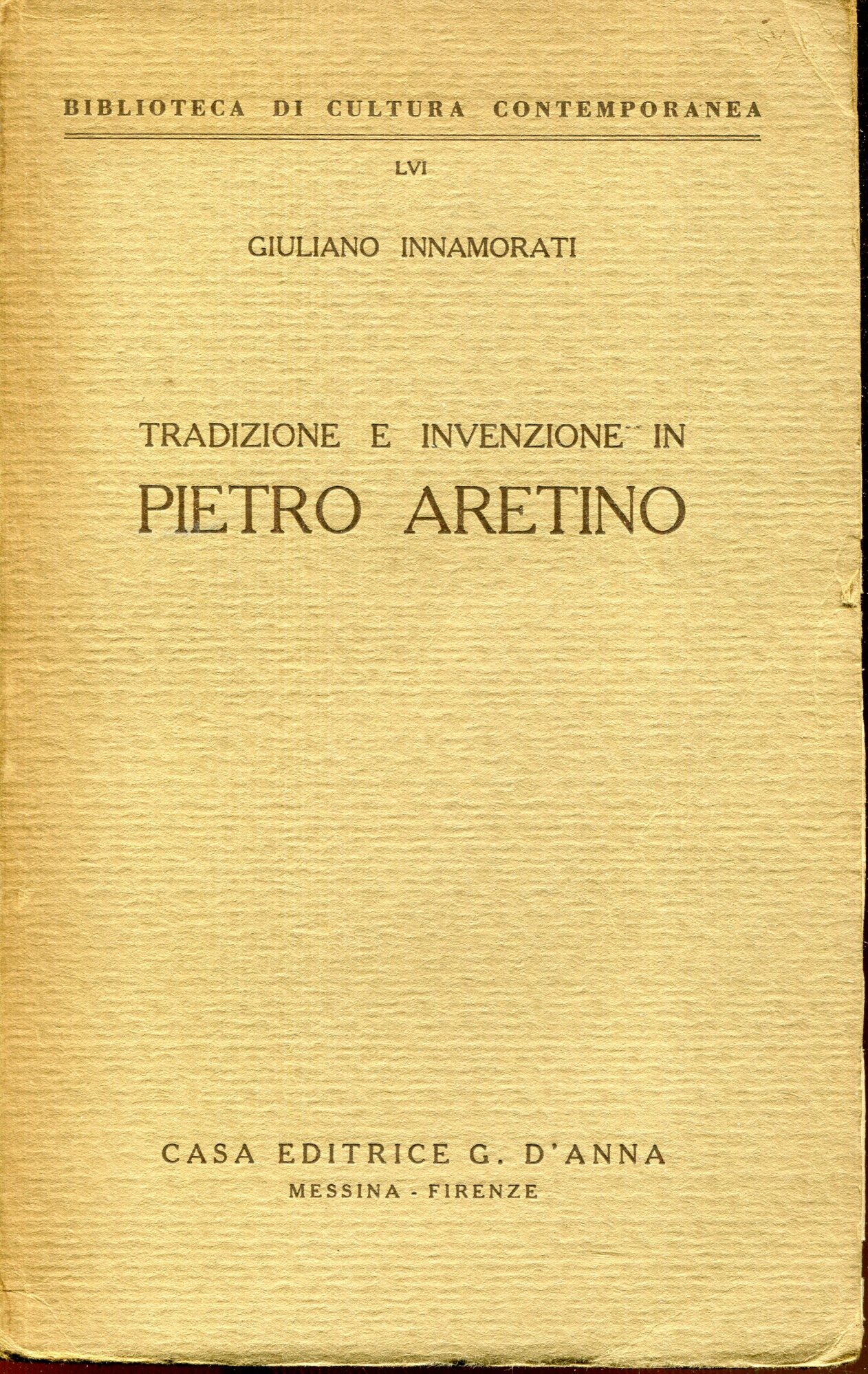 Pietro Aretino : studi e note critiche. Variante del titolo: …