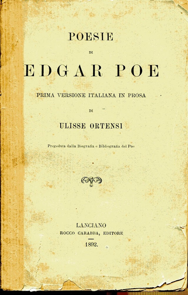 Poesie. Prima versione italiana in prosa di Ulisse Ortensi, preceduta …