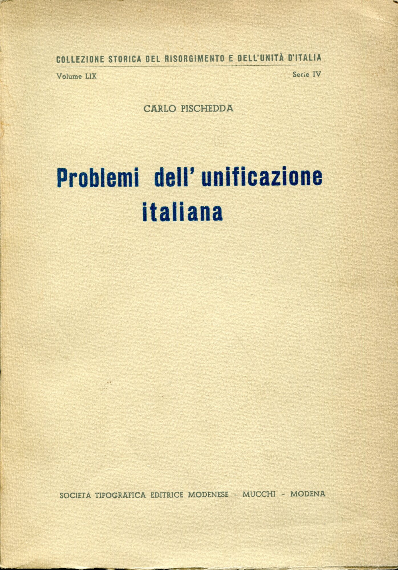 Problemi dell'unificazione italiana