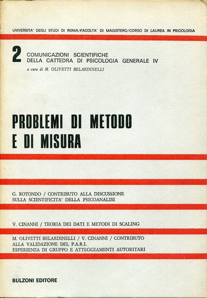 Problemi di metodo e di misura - Comunicazioni scientifiche della …