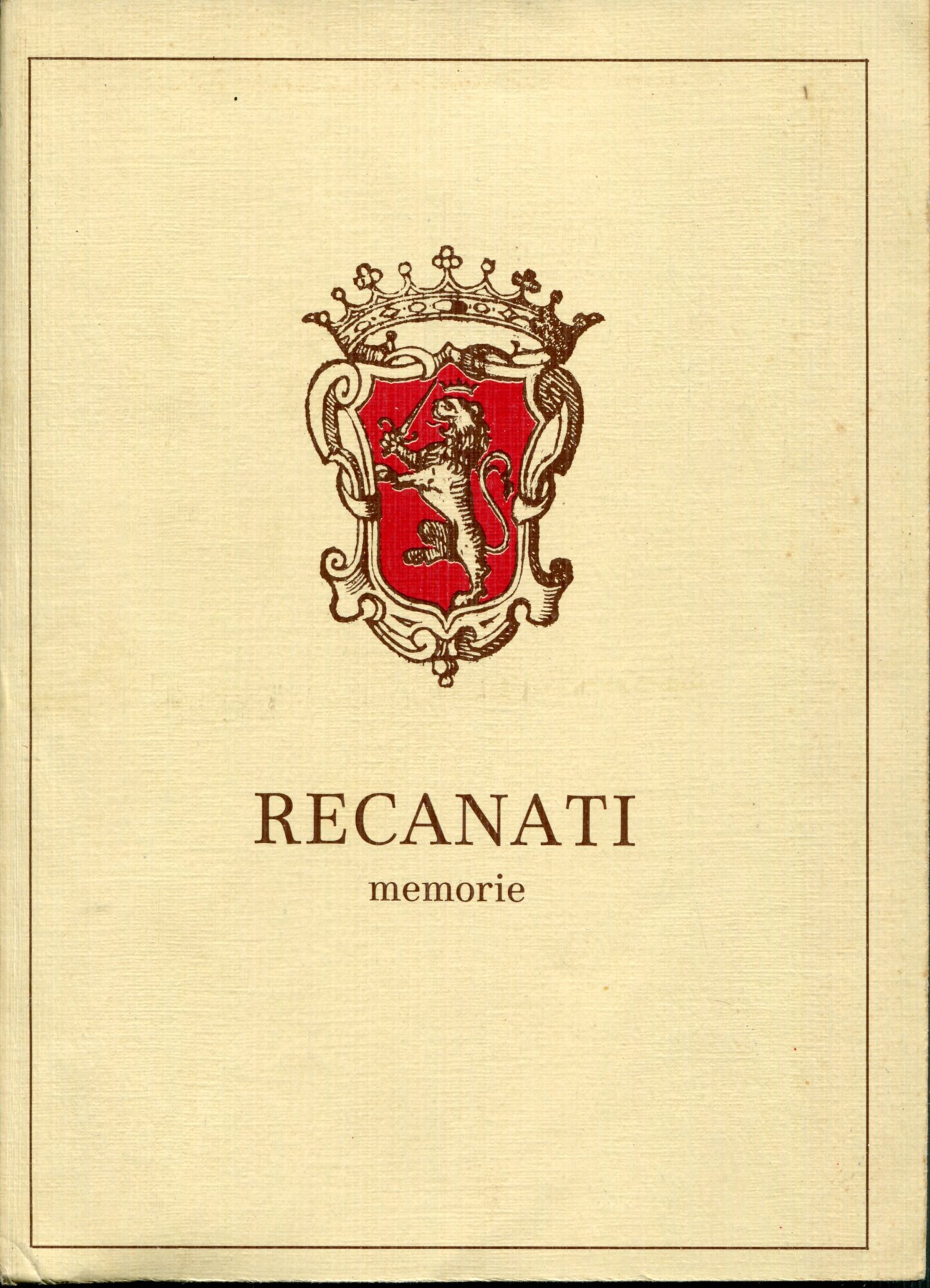 Recanati : memorie