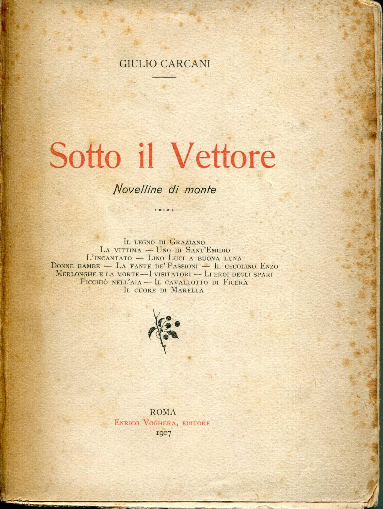 Sotto il Vettore : novelline di monte