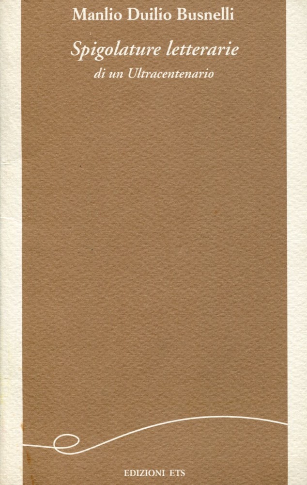 Spigolature letterarie di un Ultracentenario