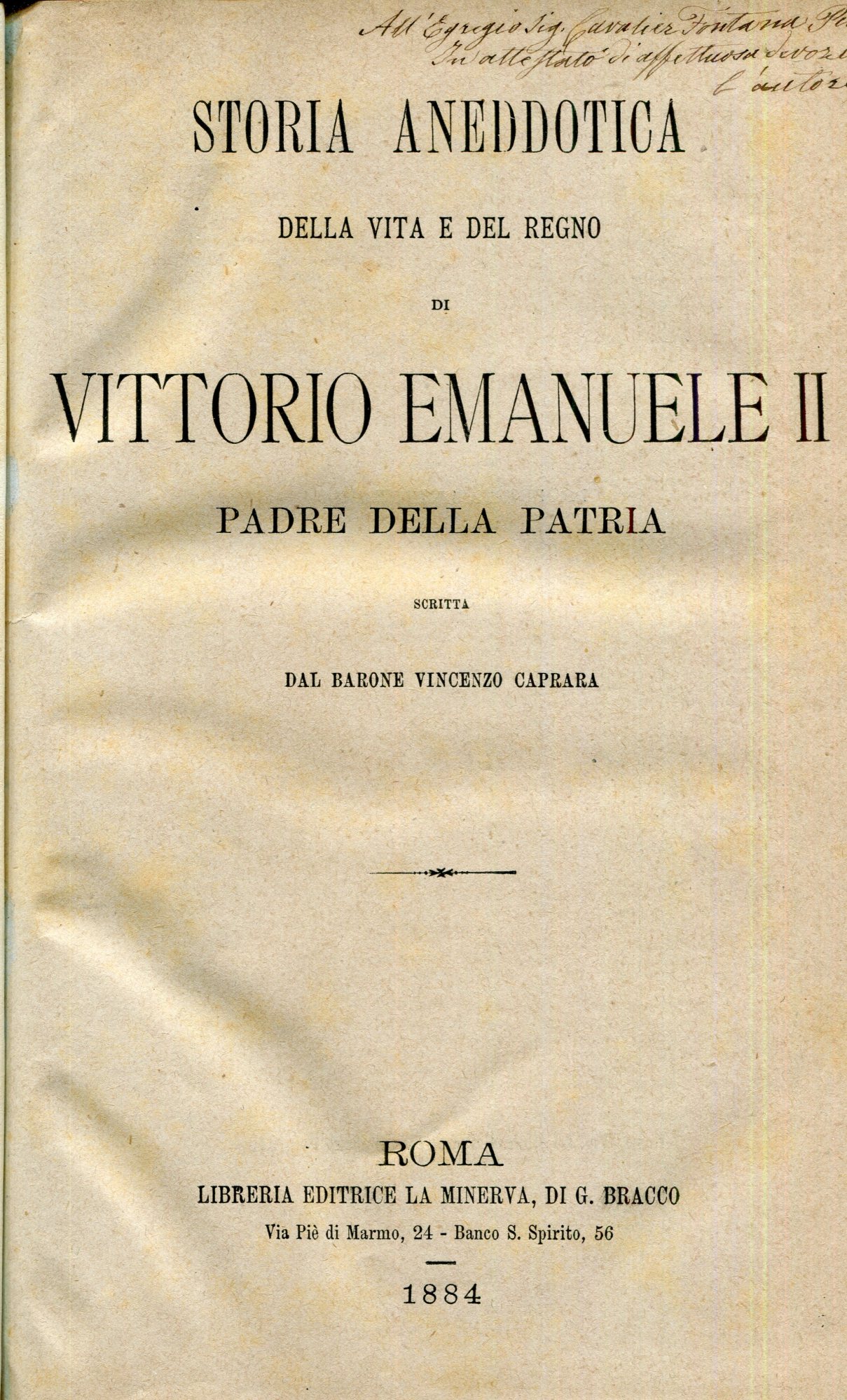 Storia aneddotica della vita e del regno di Vittorio Emanuele …