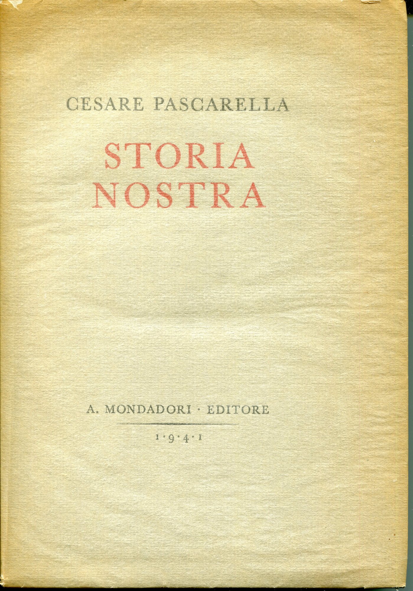 Storia nostra, a cura della Reale Accademia d'Italia. 1. ed. …