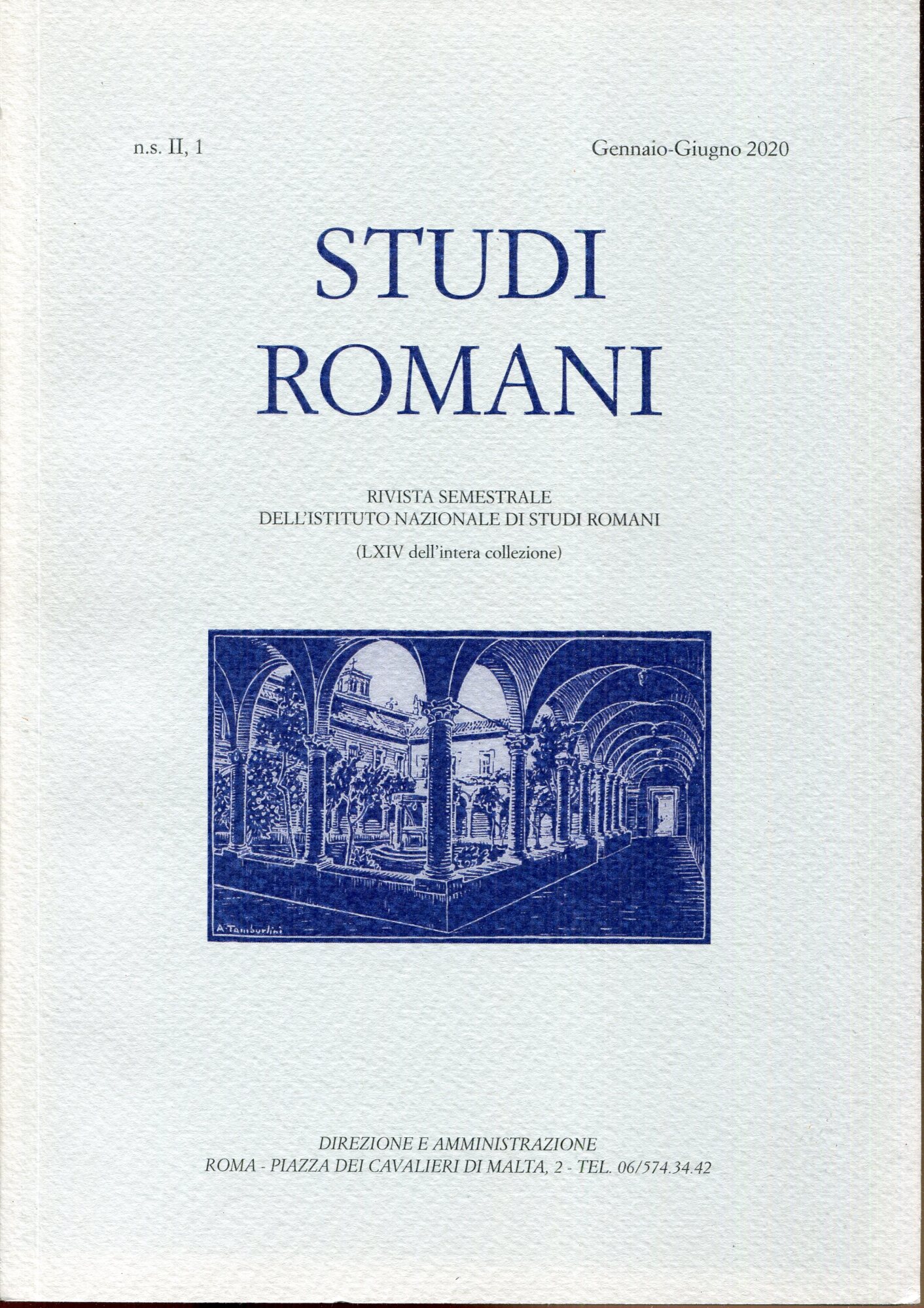 Studi Romani. Vol. II,1 - Gennaio - Giugno 2020 Rivista …