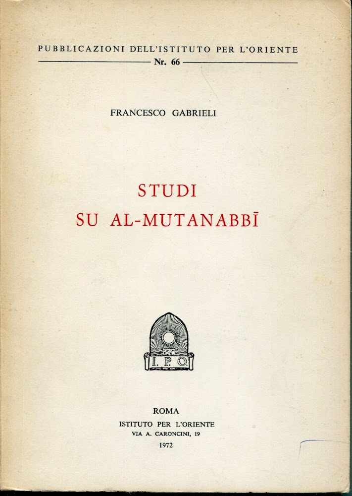 Studi su al-Mutanabbi