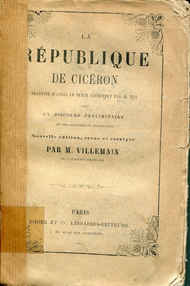 traduite d'apres le texte decouvert par M. Mai ; avec …