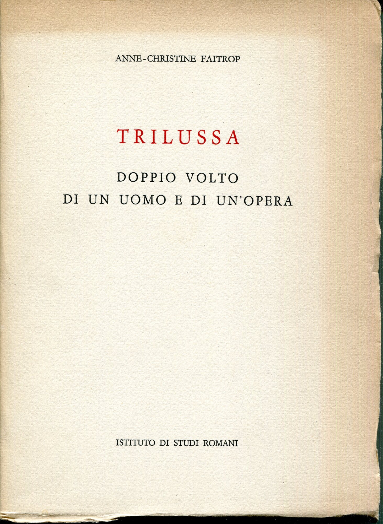 Trilussa : doppio volto di un uomo e di un'opera