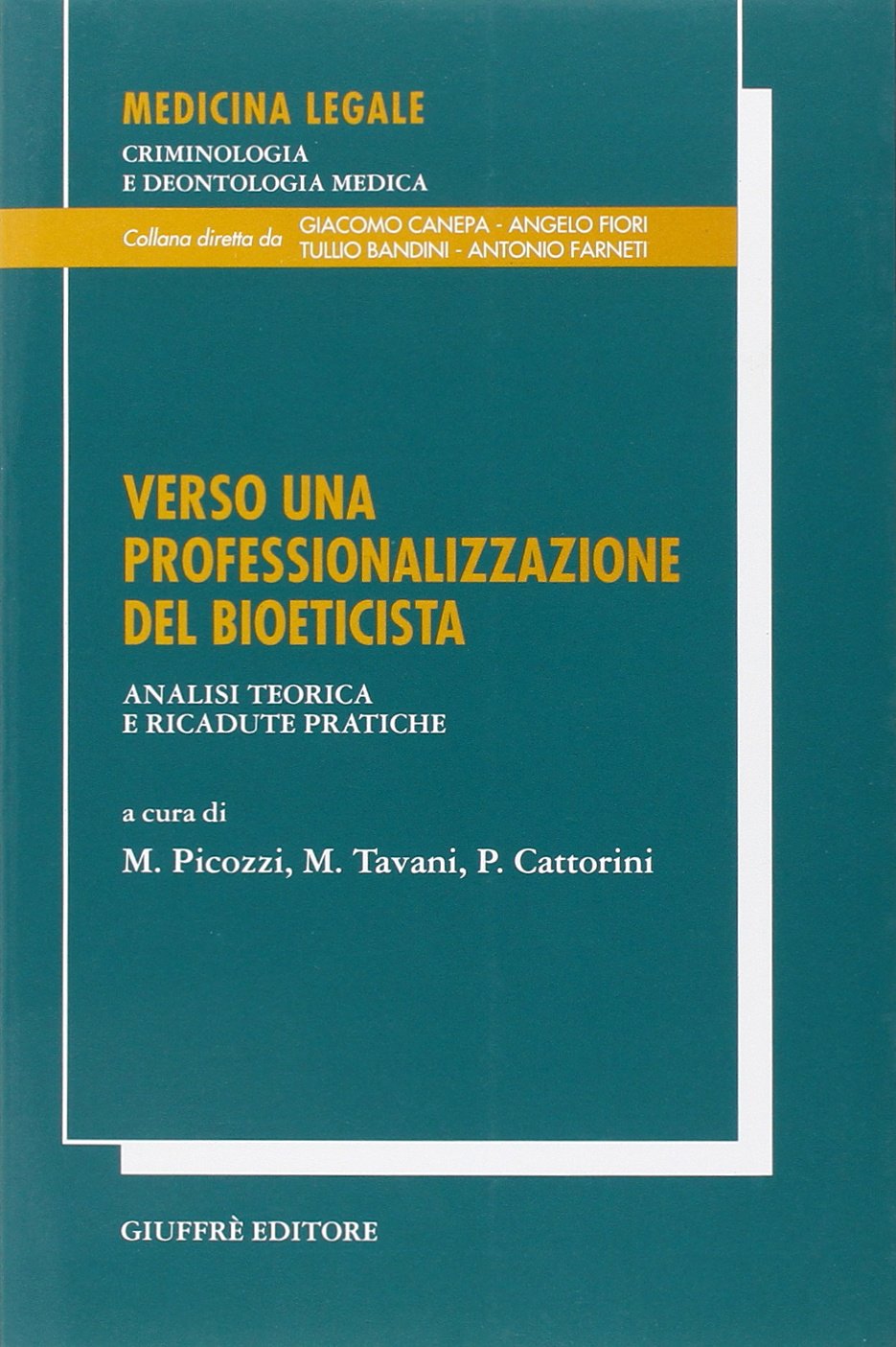 Verso Una Professionalizzazione Della Bioetica. Analisi teorica e ricadute pratiche