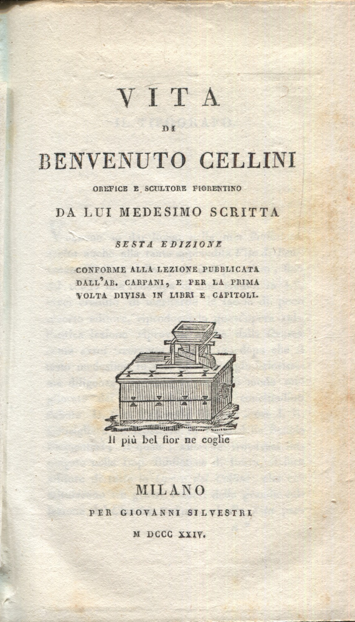 Vita di Benvenuto Cellini orefice e scultore fiorentino da lui …