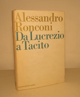 DA LUCREZIO A TACITO - LETTURE CRITICHE