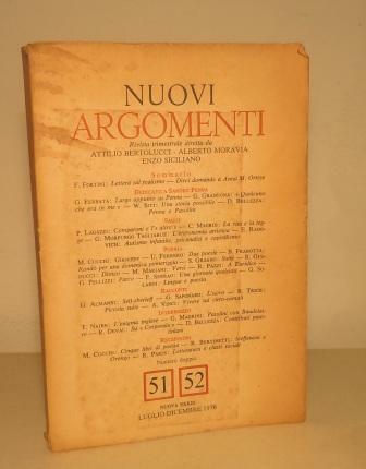 NUOVI ARGOMENTI - RIVISTA TRIMESTRALE - NUMERO DOPPIO 51 52 …