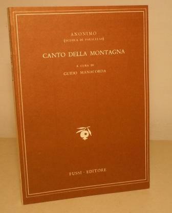 CANTO DELLA MONTAGNA - TESTO TEDESCOA FRONTE
