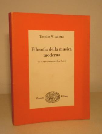 FILOSOFIA DELLA MUSICA MODERNA - CON UN SAGGIO INTRODUTTIVO DI …