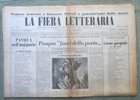LA FIERA LETTERARIA - SETTIMANALE DELLE LETTERE DELLE ARTI E …