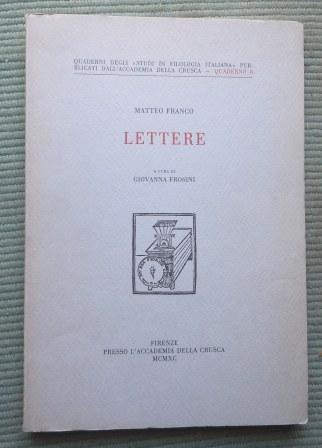 LETTERE (A CURA DI GIOVANNI FROSINI)