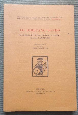 LO DIRETANO BANDO - CONFORTO ET RIMEDIO DELLI VERACI E …