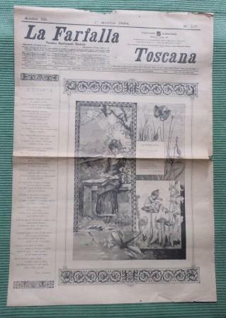LA FARFALLA TOSCANA - PERIODICO BISETTIMANALE ILLUSTRATO - ANNO III …