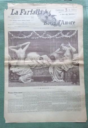LA FARFALLA - PERIODICO ARTISTICO LETTERARIO ILLUSTRATO - ANNO XIX …