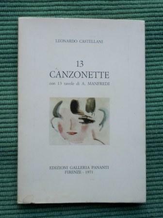 13 CANZONETTE - CON 13 TAVOLE DI A. MANFREDI