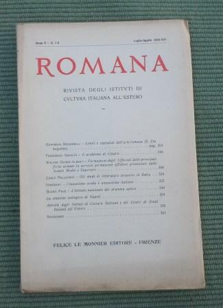 ROMANA - RIVISTA MENSILE DEGLI ISTITUTI DI CULTURA ITALIANA ALL'ESTERO …