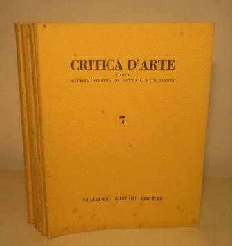 CRITICA D'ARTE - NUOVA RIVISTA DIRETTA DA CARLO L. RAGGHIANTI …