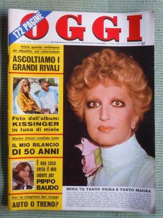 OGGI - SETTIMANALE DI POLITICA ATTUALITA' E CULTURA - 1974
