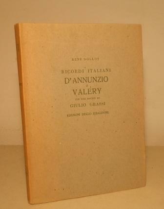 RICORDI ITALIANI - D'ANNUNZIO E VALERY - CON UNO STUDIO …