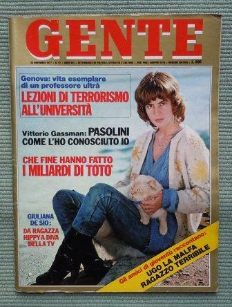 GENTE - SETTIMANALE DI POLITICA, ATTUALITA' E CULTURA - ANNO …