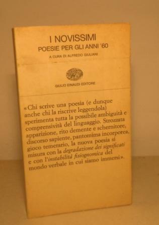 I NOVISSIMI. POESIE PER GL I ANNI 60 - A …