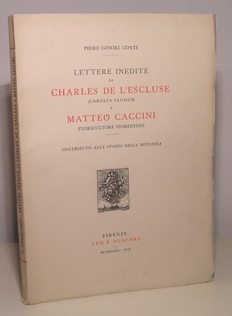 LETTERE INEDITE DI CHARLES DE L'ESCLUSE (CAROLUS CLUSIUS) A MATTEO …