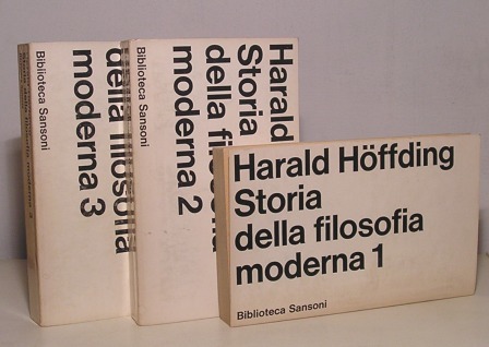 STORIA DELLA FILOSOFIA MODERNA