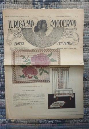 IL RICAMO MODERNO - LAVORI FEMMINILI - RIVISTA QUINDICINALE FEMMINILE …