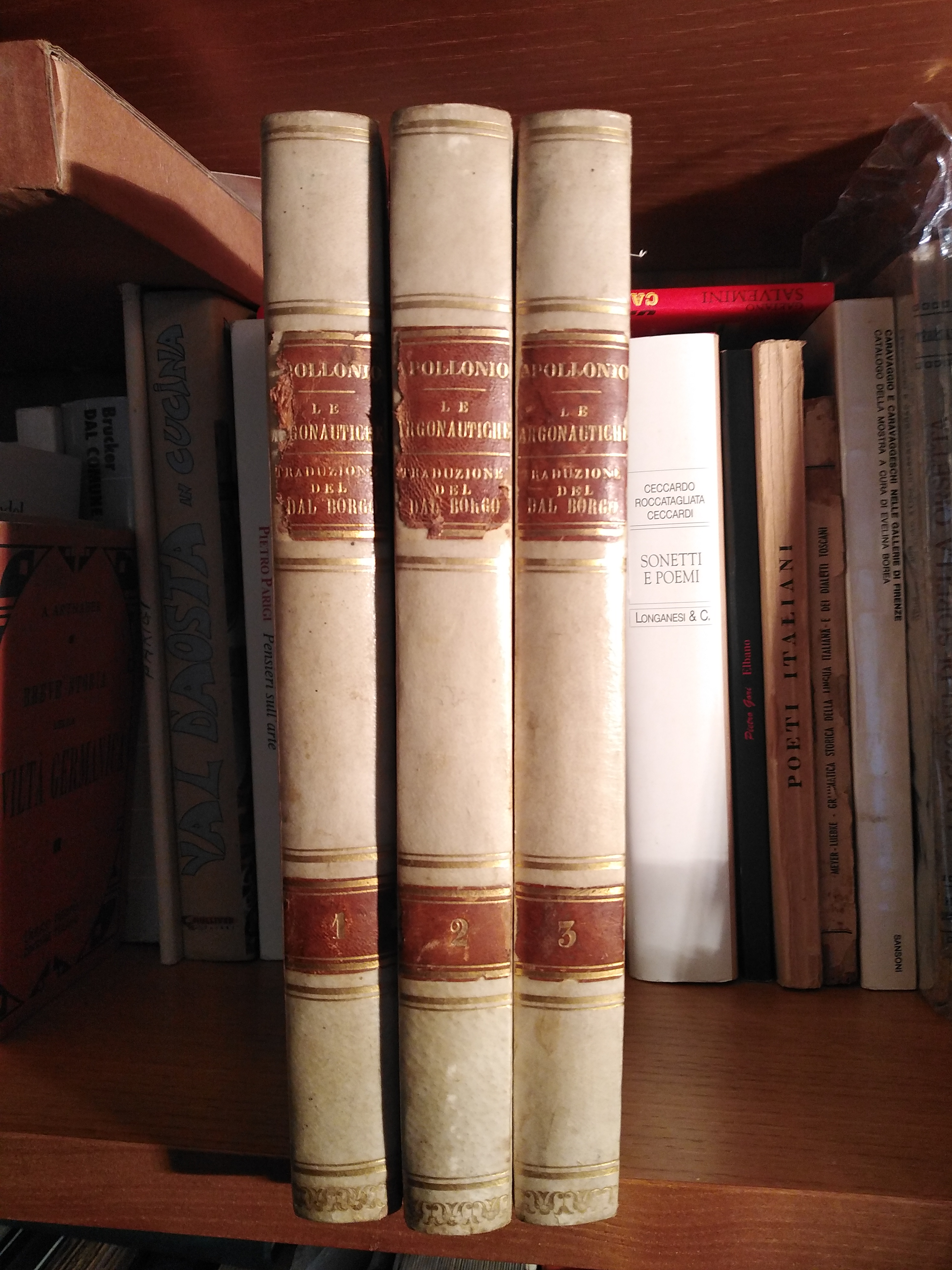 LE ARGONAUTICHE. OPERA COMPLETA IN TRE VOLUMI 1837-1838