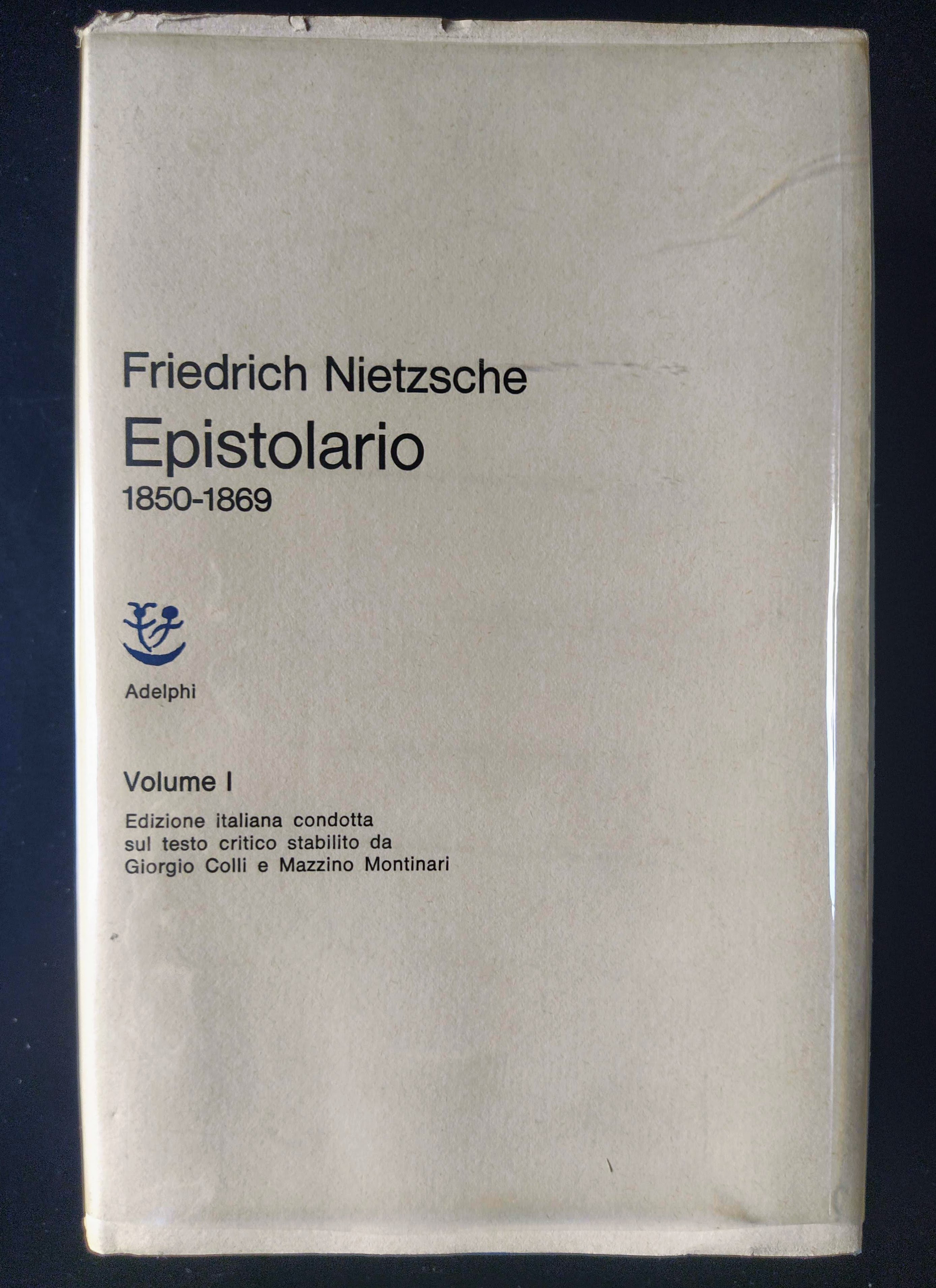 Epistolario 1850-1869. Volume I. Edizione italiana condotta sul testo critico …