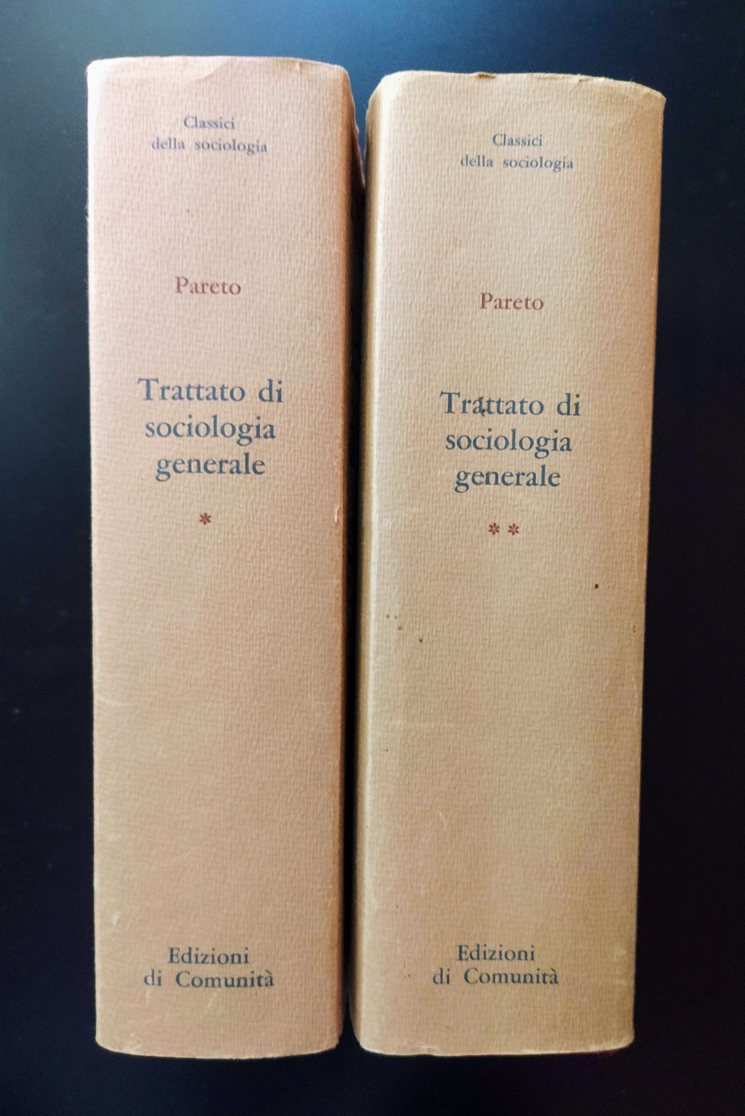 Trattato di sociologia generale. Introduzione di Norberto Bobbio.