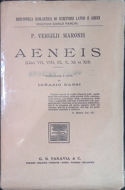 Aeneis. Libri VII - VIII - IX - X - …