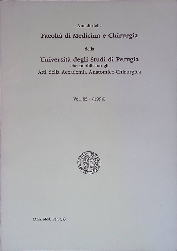 Annali della Facoltà di Medicina e Chirurgia della Università degli …