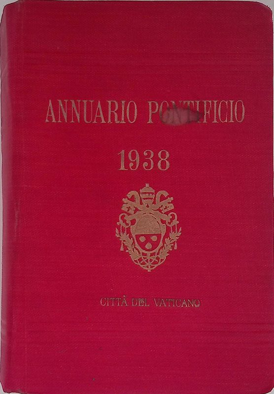 Annuario Pontificio per l'anno 1938