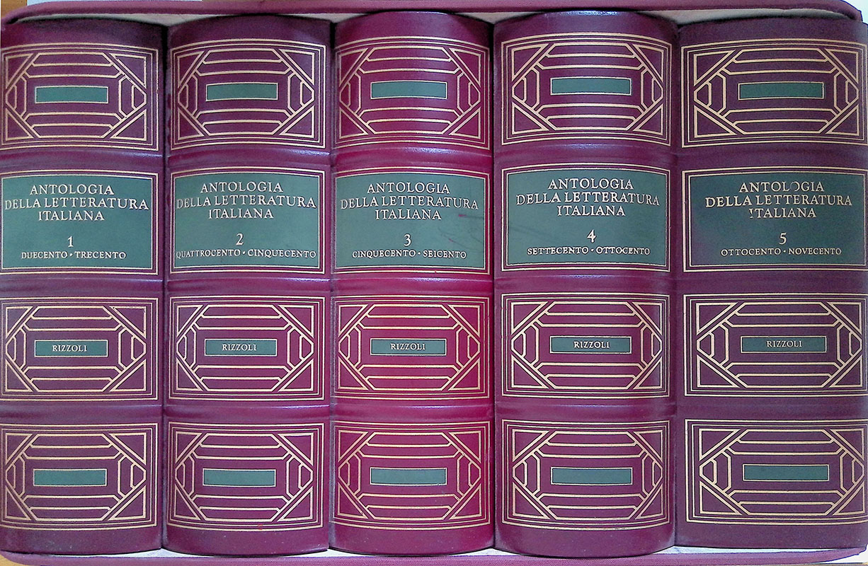 Antologia della letteratura italiana. 5 VOLUMI