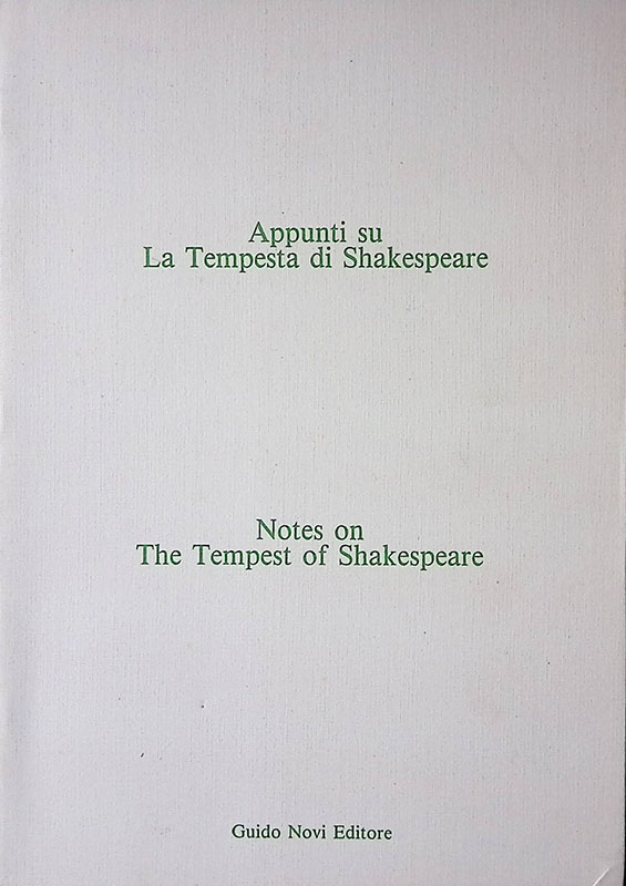 Appunti su La Tempesta di Shakespeare. Notes on The Tempest …