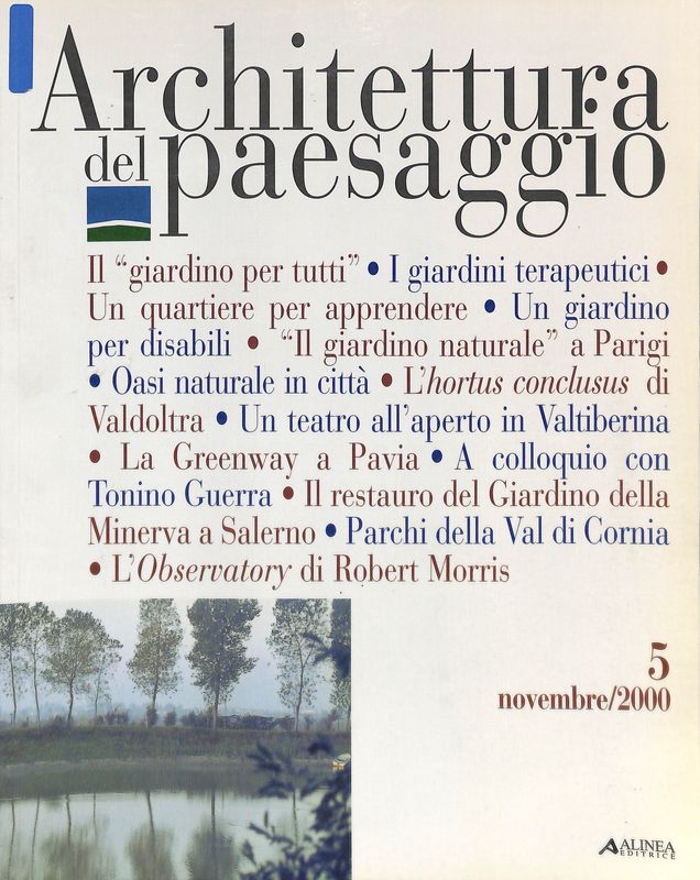 Architettura del paesaggio. N. 5, novembre 2000