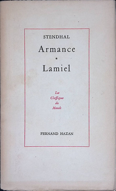Armance. Lamiel