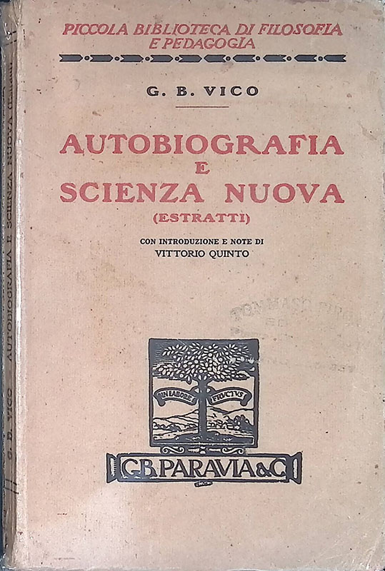 Autobiografia e scienza nuova. Estratti